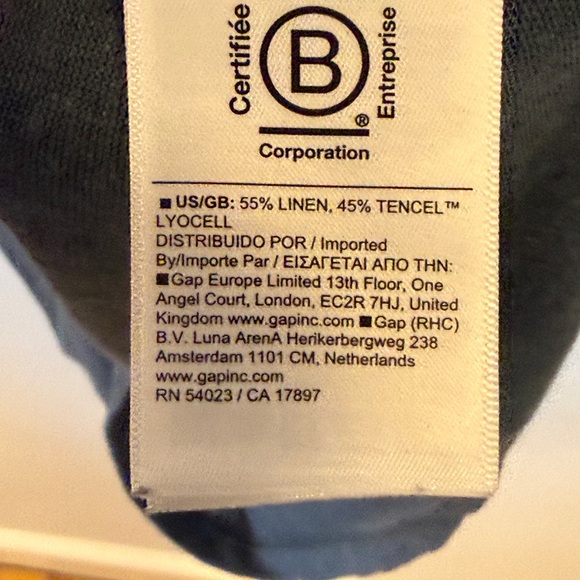 Athleta Charcoal V-Neck Short Sleeve Tee - Picture 3 of 4